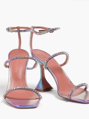 AMINA MUADDI
Gilda Iridescent Leather Sandals